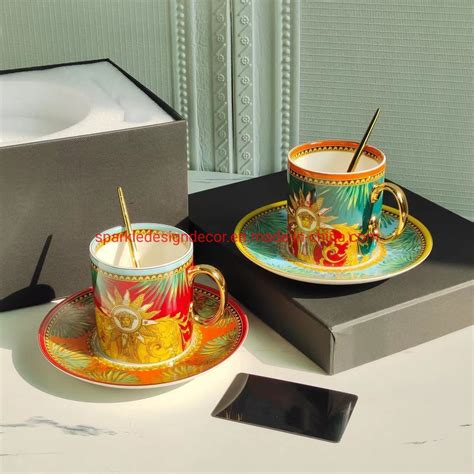 replica versace tea set|versace coffee cup set.